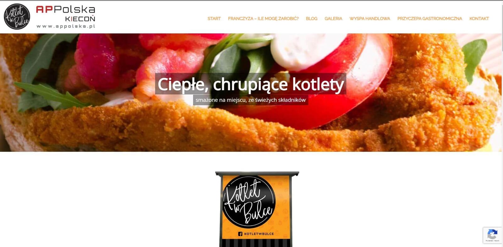 Kotlet w bułce - realizacja Pozycjoner.net