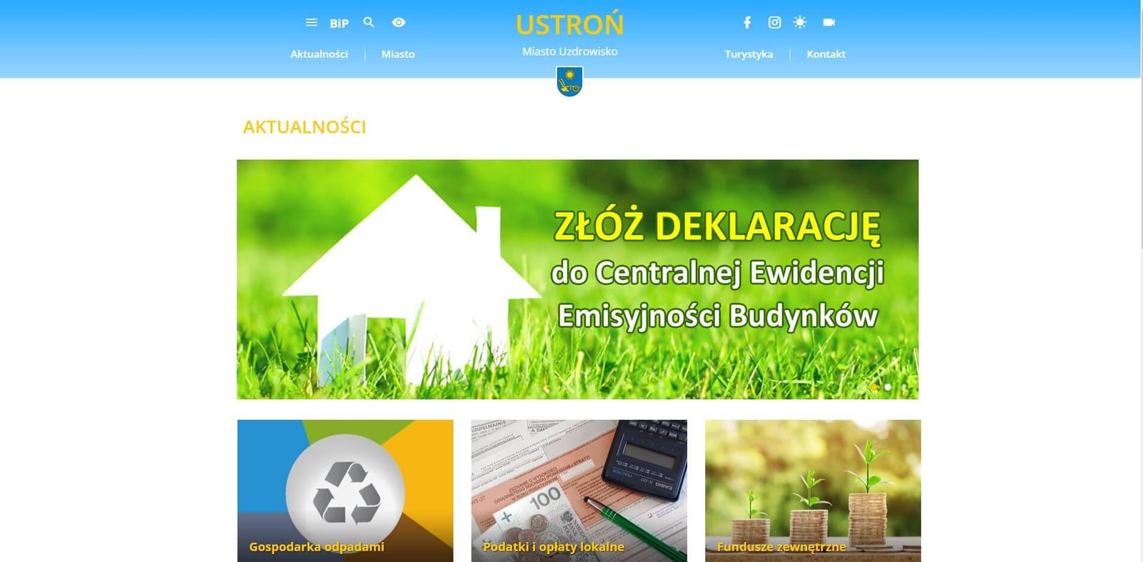Miasto Ustroń - realizacja Pozycjoner.net